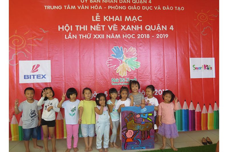 Văn phòng phẩm Smartkids đồng hành cùng Nét vẽ xanh XXII tại quận 4, quận 5