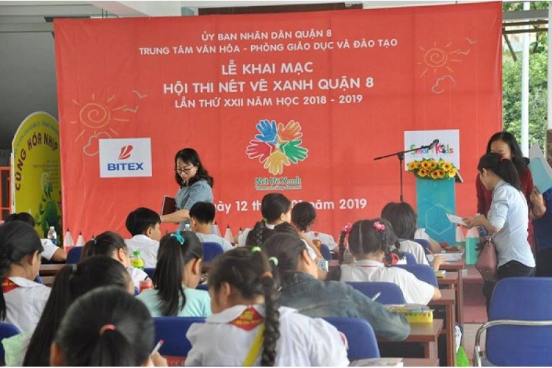 Hơn 8000 hoạ sĩ nhí tại 6 quận tranh tài tại Hội thi Nét vẽ xanh ngày 12-1