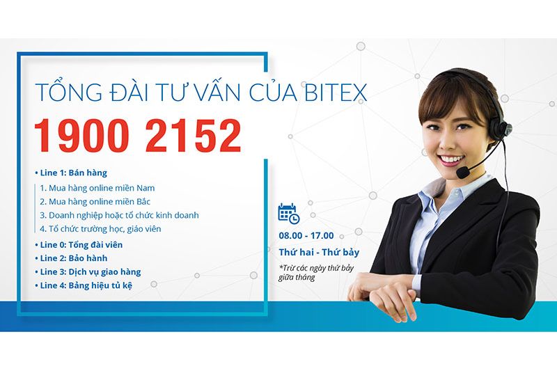 BITEX thông báo tổng đài duy nhất tư vấn khách hàng 19002152
