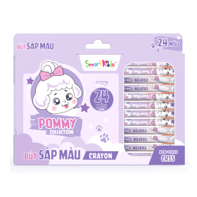 Sáp màu Pommy 24 màu/CR15 (24 màu/hộp)