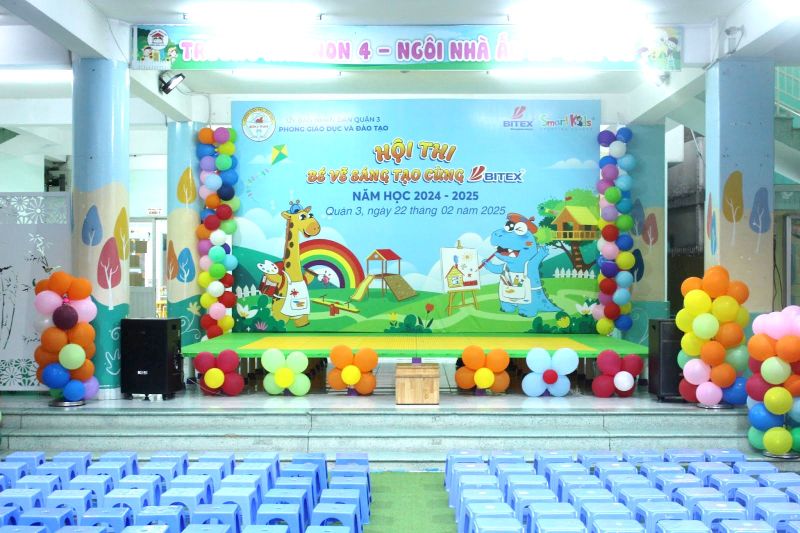 HỘI THI “BÉ VẼ SÁNG TẠO CÙNG BITEX” – SẮC MÀU RỰC RỠ TẠI VÒNG THI CẤP QUẬN 3