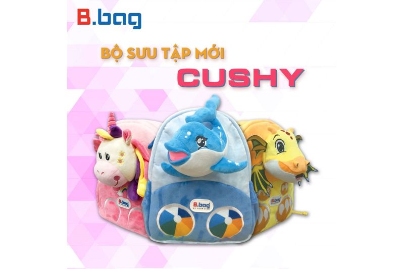 Cặp Balo B.Bag cho ra mắt BST Cushy siêu đáng yêu dành cho bé