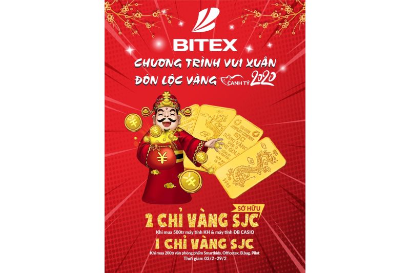 BITEX công bố nhà phân phối may mắn trúng vàng chương trình Vui Xuân – Đón Lộc Vàng
