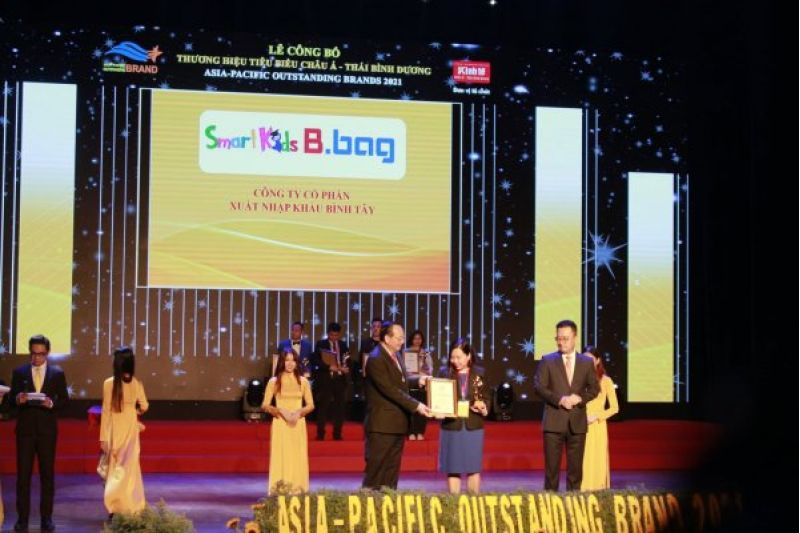 Nhãn hàng B.bag & Smartkids đạt Top 10 Thương hiệu Tiêu biểu Châu Á - Thái Bình Dương 2021