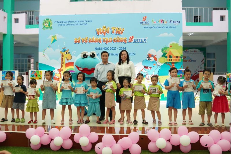 Hội thi “Bé Vẽ Sáng Tạo Cùng BITEX” Huyện Bình Chánh diễn ra thành công với hơn 170 thí sinh tham dự