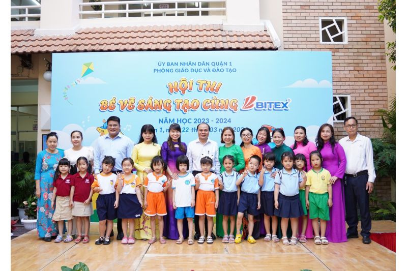 Hội thi “Bé Vẽ Sáng Tạo Cùng BITEX” năm học 2023 - 2024 tại Quận 1 đã diễn ra thành công tốt đẹp