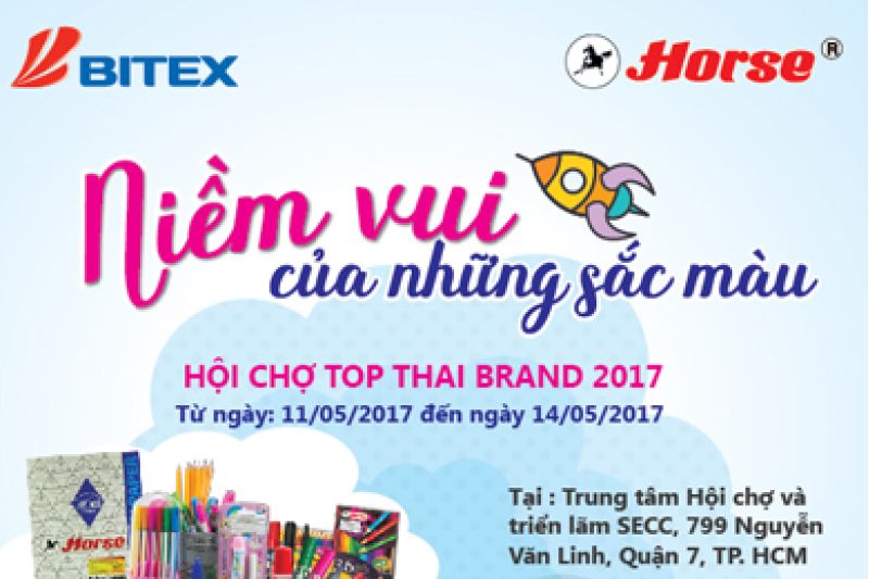 BITEX Horse Mang “Niềm Vui Của Những Sắc Màu” Đến Hội Chợ Thái 2017