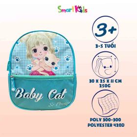 Ba lô MG Toy Station-Baby Cat B-008 Xanh nhạt