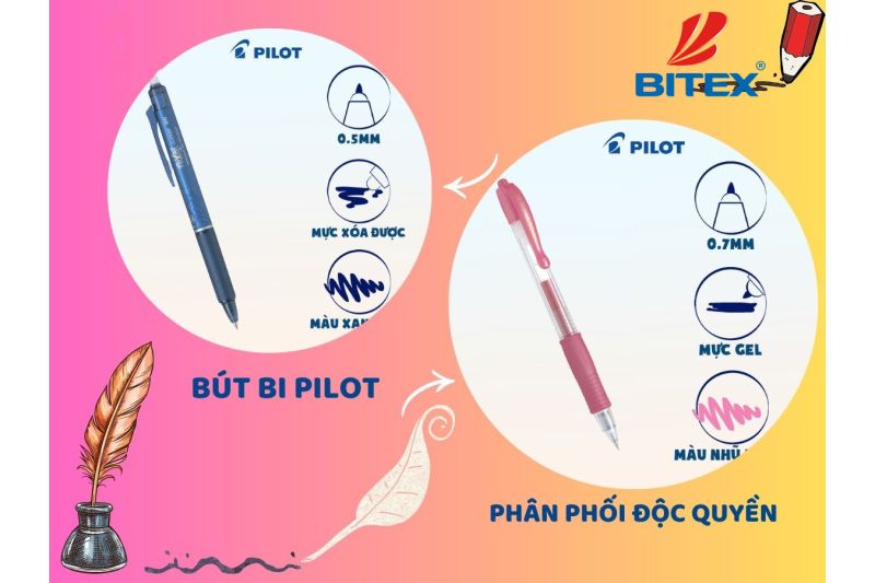 Tuyệt chiêu lựa chọn các loại bút bi Pilot chất lượng, bền, đẹp