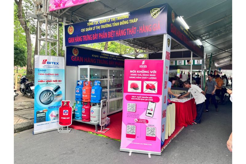 BITEX tham gia gian hàng trưng bày phân biệt Hàng thật – Hàng giả tại Hội chợ Công Thương Đồng bằng sông Cửu Long năm 2024 tại Đồng Tháp