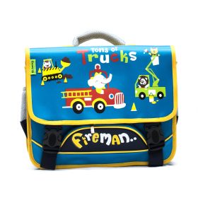 Cặp học sinh Fireman C-12-016 màu xanh vàng