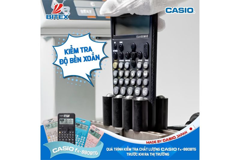 BẬT MÍ 7 BƯỚC KIỂM TRA CHẤT LƯỢNG CỦA MÁY TÍNH CẦM TAY SỐ 1 NHẬT BẢN