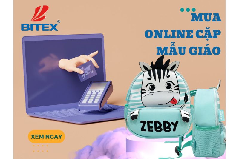 Mua Online cặp trẻ em mẫu giáo thiết kế 3D sáng tạo ở đâu?