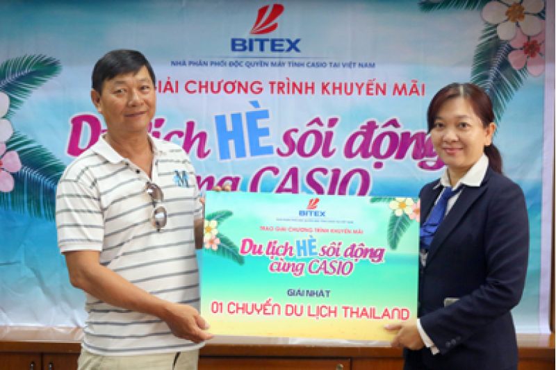 Giải thưởng chương trình “Du lịch hè sôi động cùng Casio” đã có chủ