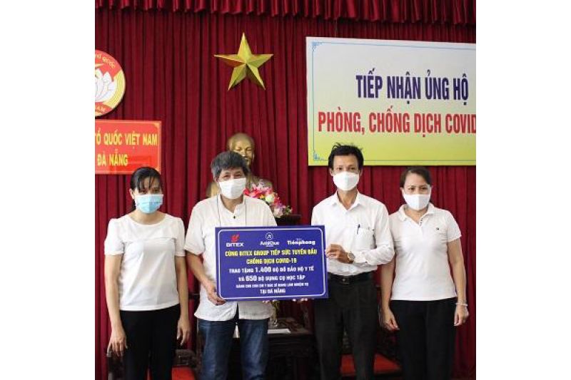 Chuyến xe tiếp sức của BITEX GROUP đã đến nơi tuyến đầu chống dịch