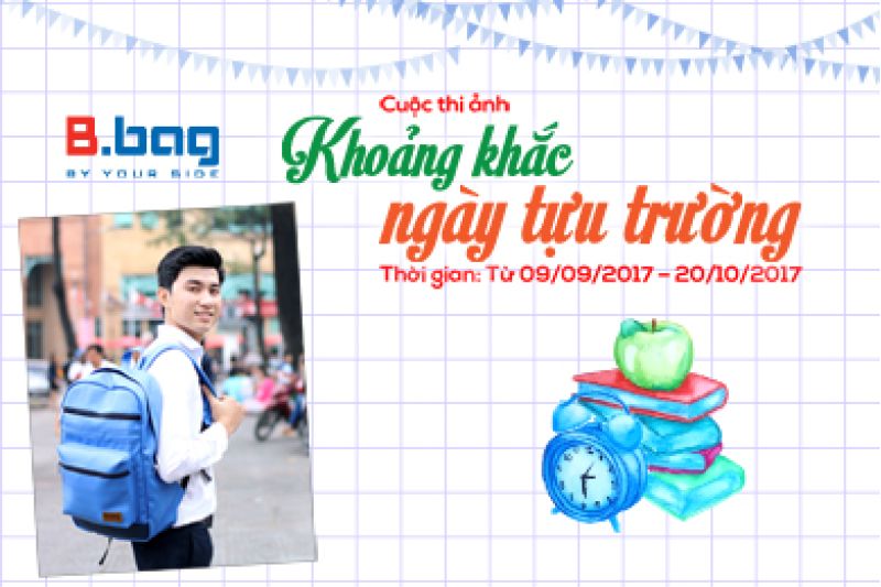 Balo B-bag chào năm học mới với cuộc thi ảnh online “Khoảnh khắc mùa tựu trường”