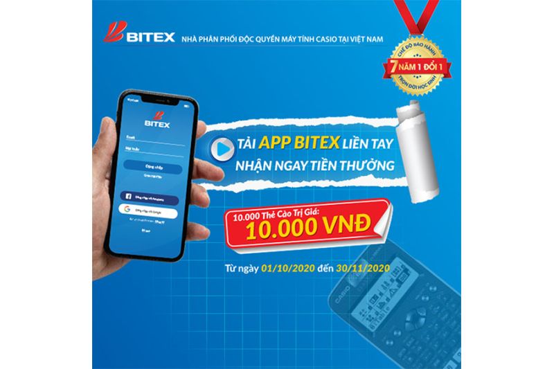 Tải App liền tay, nhận ngay tiền thưởng cùng BITEX