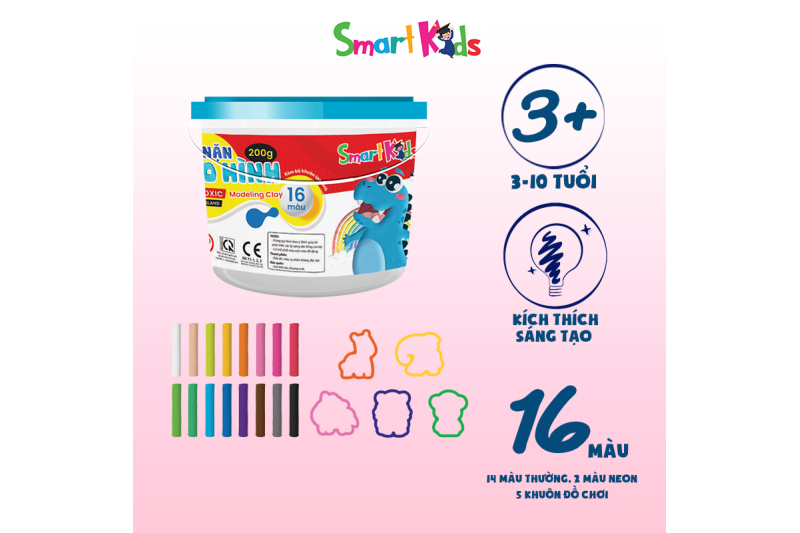 Đất nặn Smartkids thay áo mới: Sáng tạo cùng nhiều sắc màu hơn - Tiết kiệm hơn
