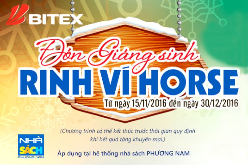 Chương trình đón giáng sinh rinh ví Horse tại hệ thống nhà sách Phương Nam
