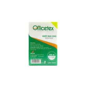 Giấy ghi chú Officetex 3 x 2 xanh lá dạ quang