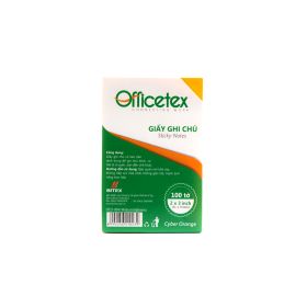 Giấy ghi chú Officetex 3 x 2 màu cam dạ quang