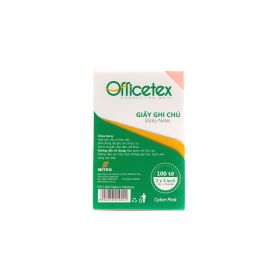 Giấy ghi chú Officetex 3 x 2 màu hồng dạ quang