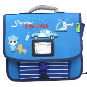 Cặp học sinh Police C-12-021 màu xanh dương