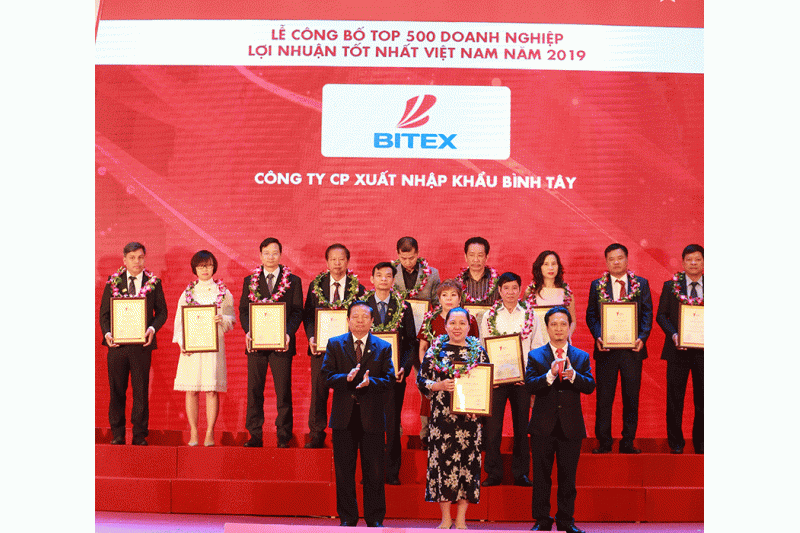BITEX tăng thứ hạng trong Top 500 Doanh nghiệp lợi nhuận tốt nhất Việt Nam 2019
