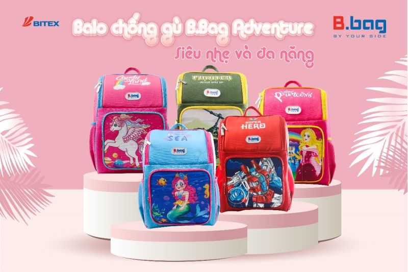 Sức thu hút đến từ sự khác biệt của ba lô chống gù lưng của B.bag