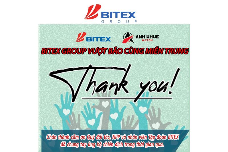 Tổng kết chiến dịch gây quỹ “BITEX Group vượt bão cùng miền Trung”