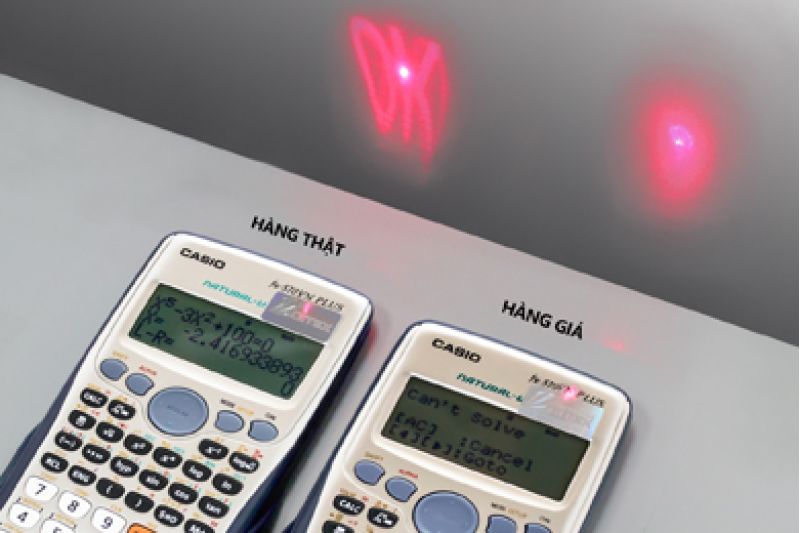 Nhận diện tem thông minh chống hàng giả máy tính Casio