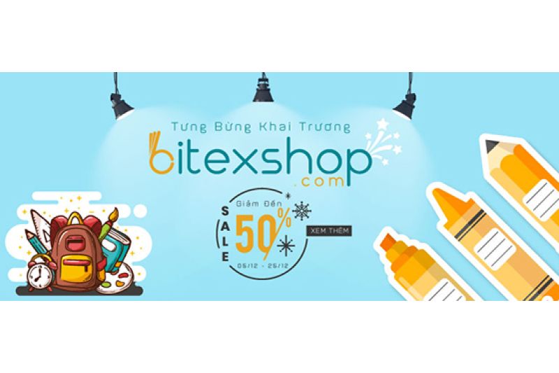 BITEX đồng loạt giảm giá “khủng” nhân dịp khai trương thương mại điện tử BITEXSHOP