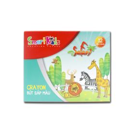 Sáp màu Safari 12 màu khay giấy SK15-006