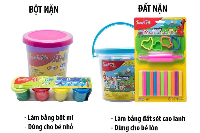 Mấy tuổi bé có thể sử dụng đất nặn