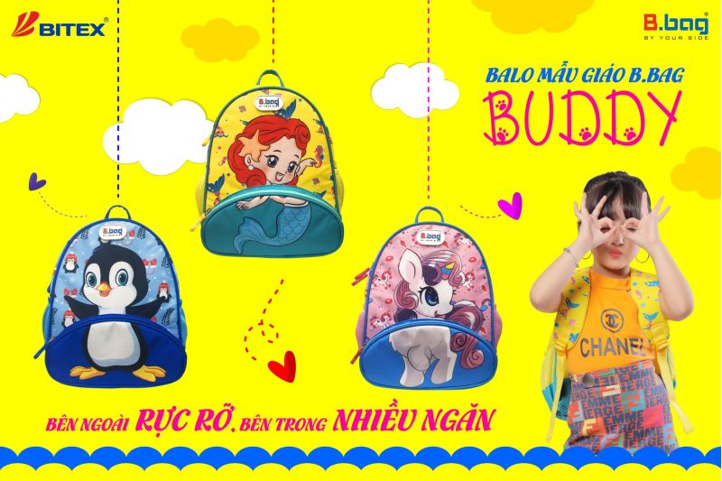 Balo mẫu giáo B.bag – Thương hiệu balo mẫu giáo được người tiêu dùng ưa chuộng
