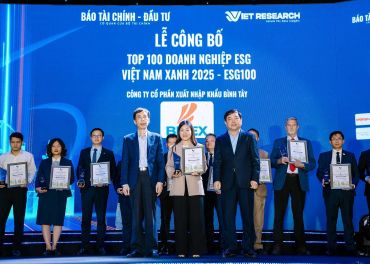 BITEX ĐƯỢC VINH DANH TOP 100 DOANH NGHIỆP ESG VIỆT NAM XANH 2025