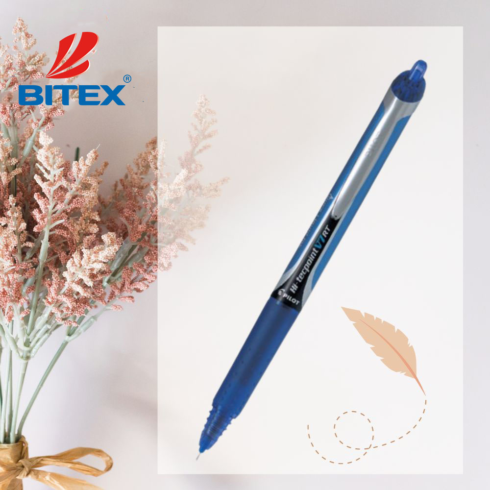 Bút mực nước Hi-Tech V7 RT BXRT-V7-L cầm nhẹ tay viết êm trơn