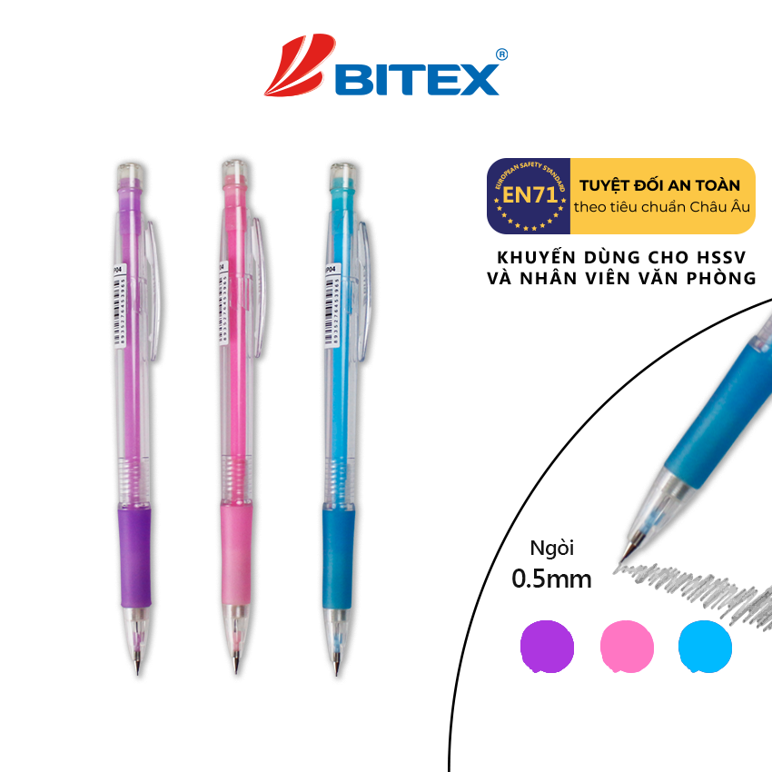 Bút chì bấm 0.5mm MP04 (24 cây|hộp)