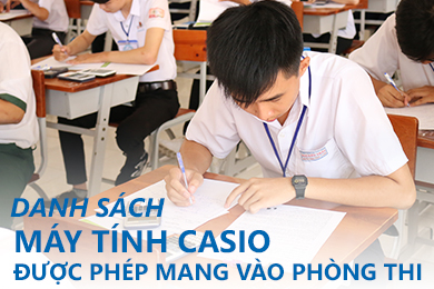 Danh sách máy tính cầm tay được đem vào phòng thi năm 2017