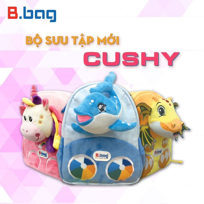 Cặp Balo B.Bag cho ra mắt BST Cushy siêu đáng yêu dành cho bé