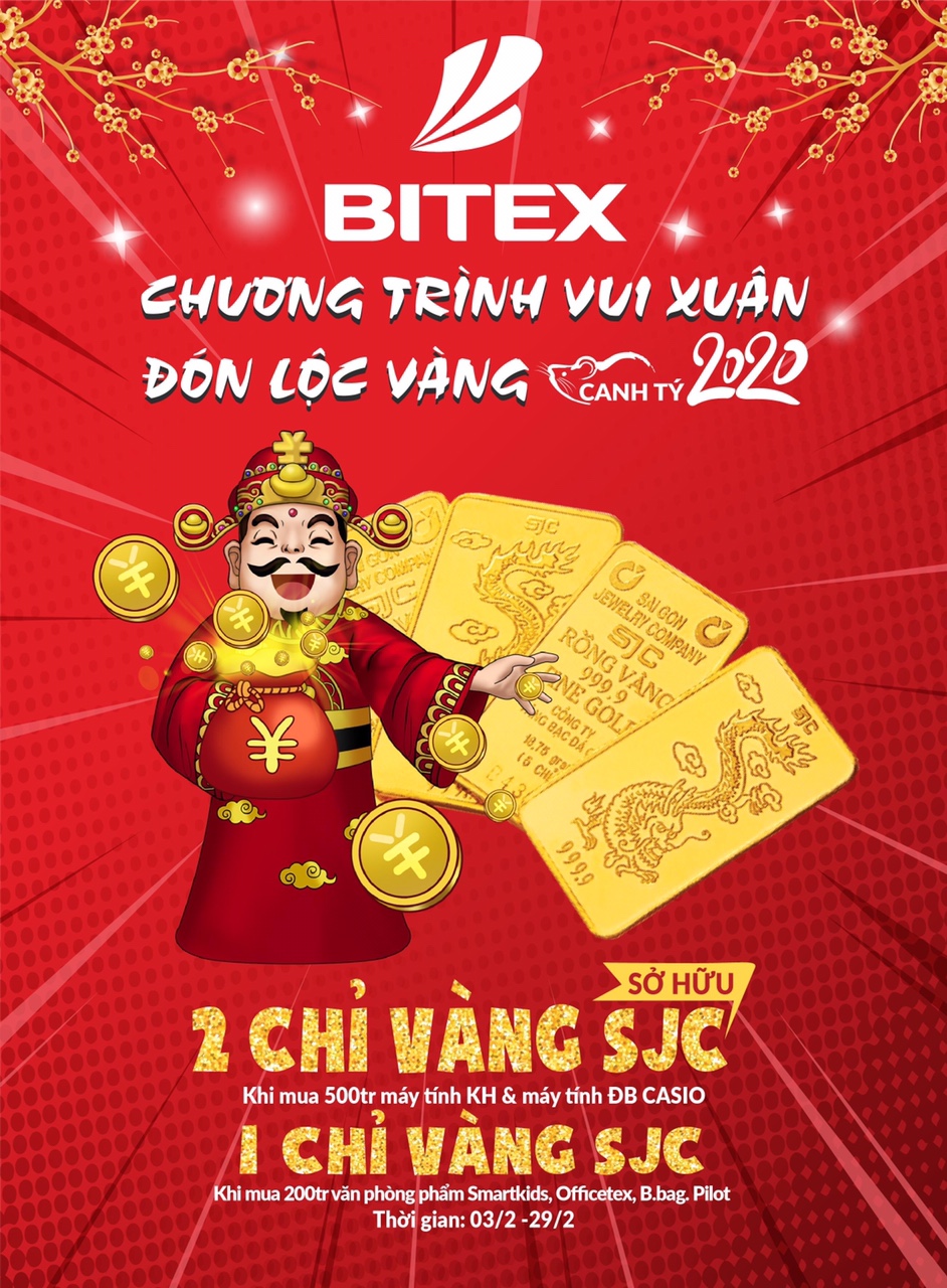 BITEX công bố nhà phân phối may mắn trúng vàng chương trình Vui Xuân – Đón Lộc Vàng