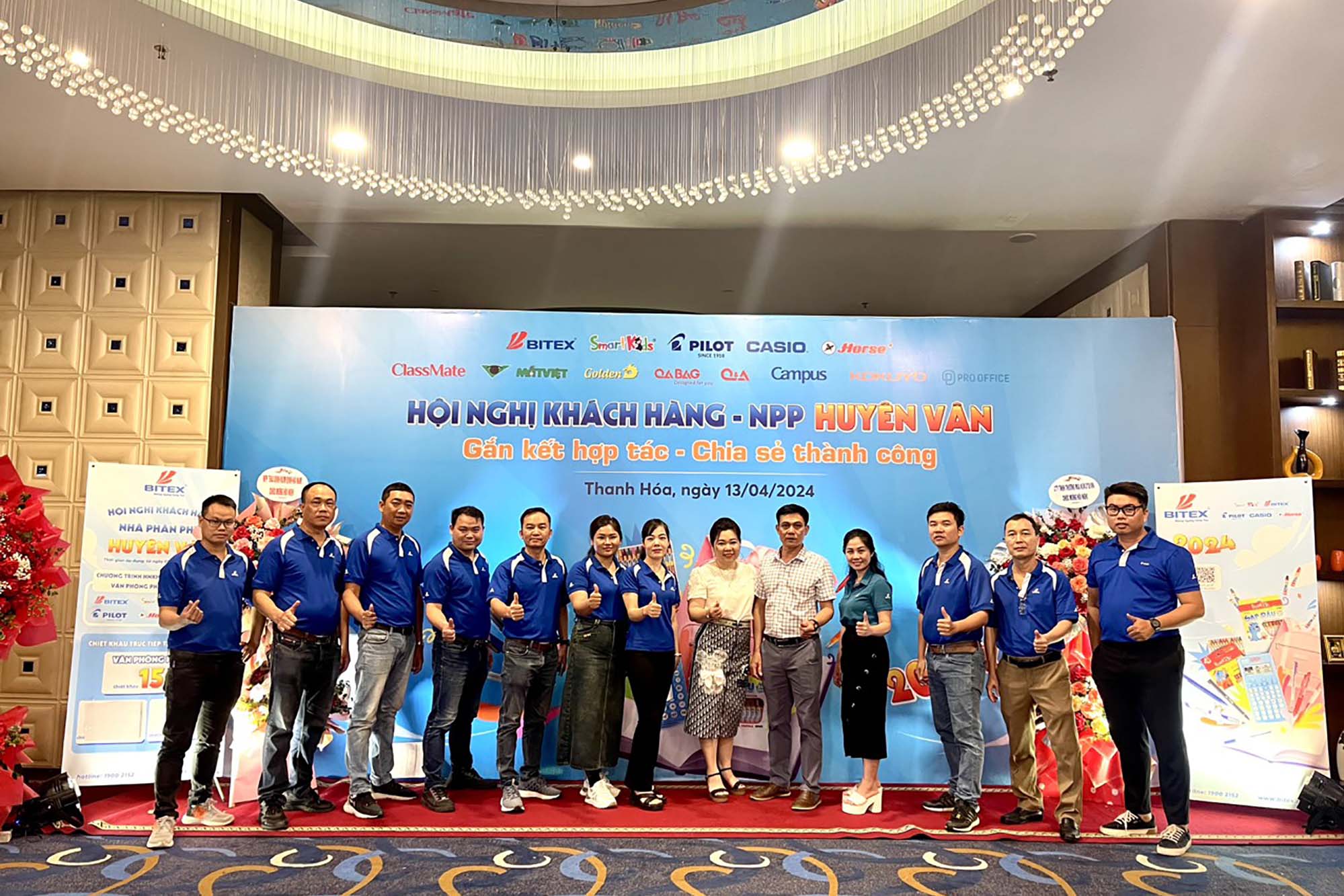 BITEX tham dự Hội nghị khách hàng năm 2024 do NPP Huyên Vân tổ chức tại Thanh Hóa với chủ đề “Gắn kết hợp tác - Chia sẻ thành công”