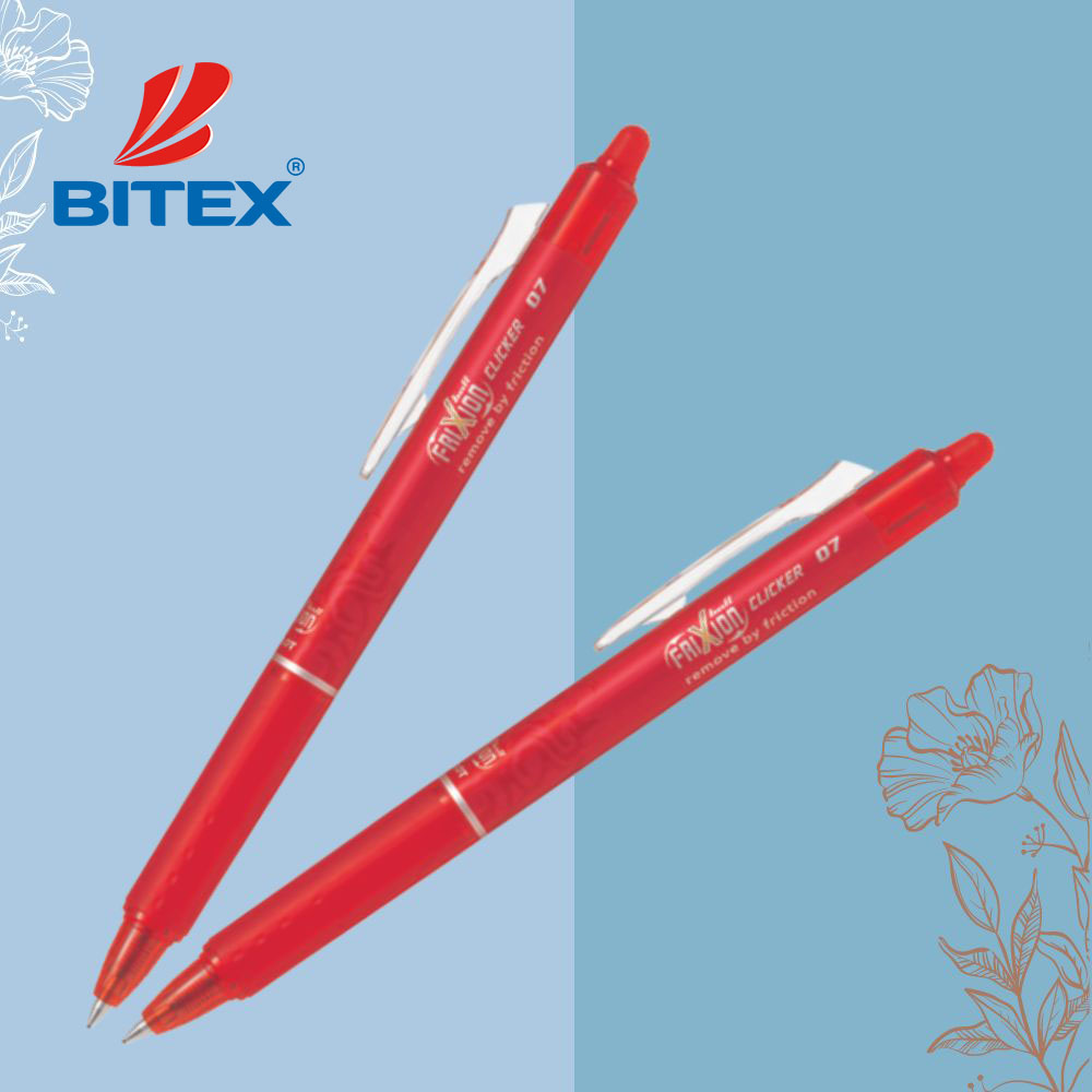 Bút mực xóa được Frixion ball Clicker BLRT-FR5-R-ME viết êm trơn 