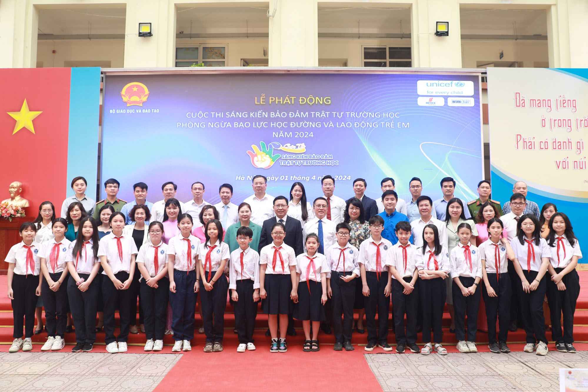 BITEX VINH DỰ LÀ ĐƠN VỊ ĐỒNG HÀNH CÙNG BỘ GIÁO DỤC VÀ ĐÀO TẠO TẠI CUỘC THI “SÁNG KIẾN BẢO ĐẢM TRẬT TỰ TRƯỜNG HỌC VỀ PHÒNG NGỪA BẠO LỰC HỌC ĐƯỜNG VÀ LAO ĐỘNG TRẺ EM” NĂM 2024