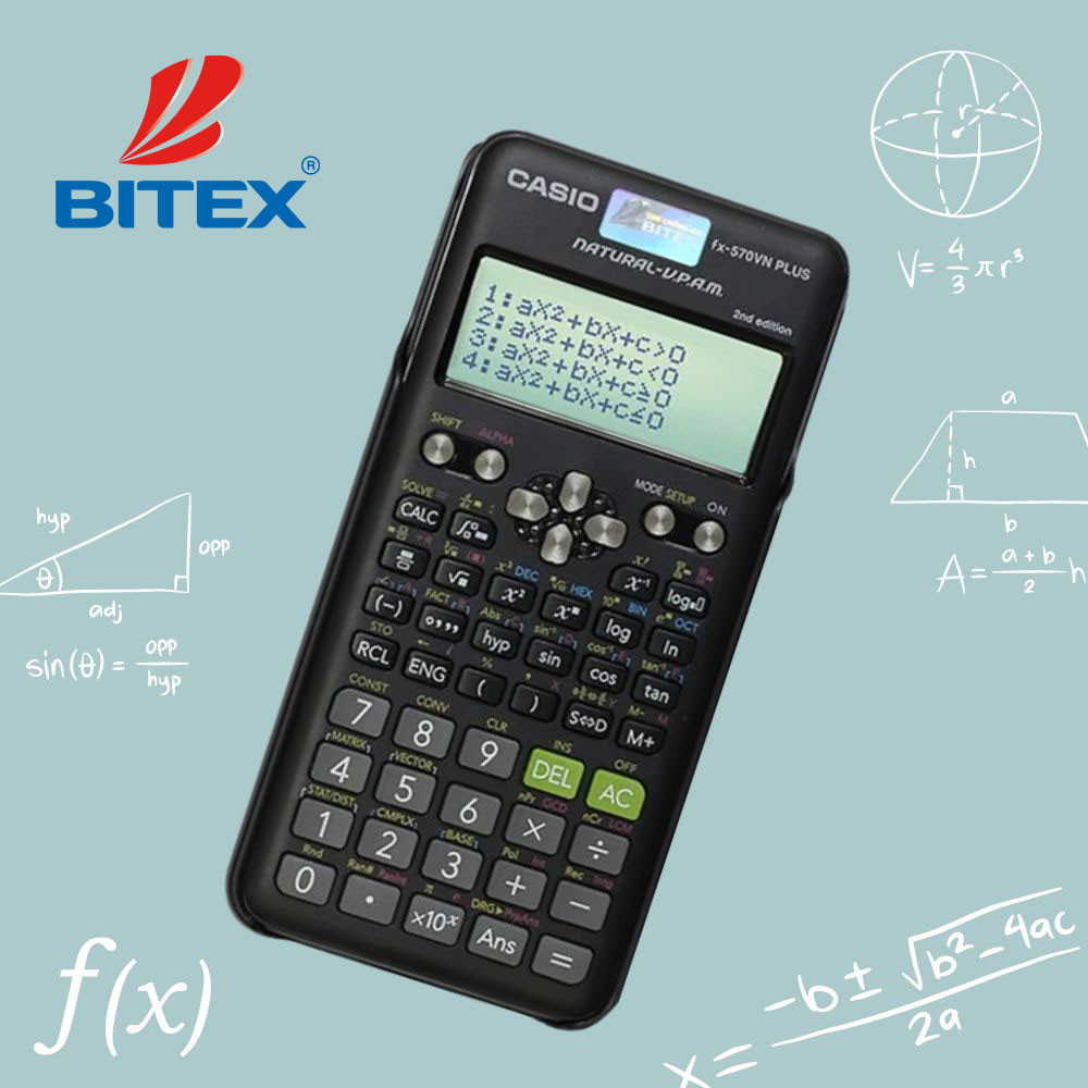 Máy tính Casio FX 570vn plus trang bị với 453 tính năng 