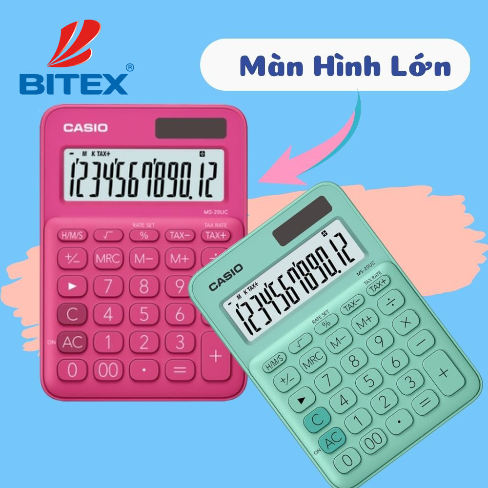 Máy tính mini MS-20UC màn hình lớn dễ dàng đọc nhiều dữ liệu