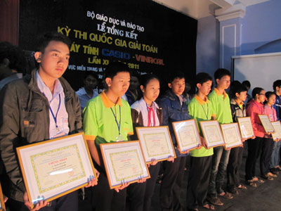 Cuộc thi giải toán trên máy tính cầm tay Casio cấp quốc gia năm 2012