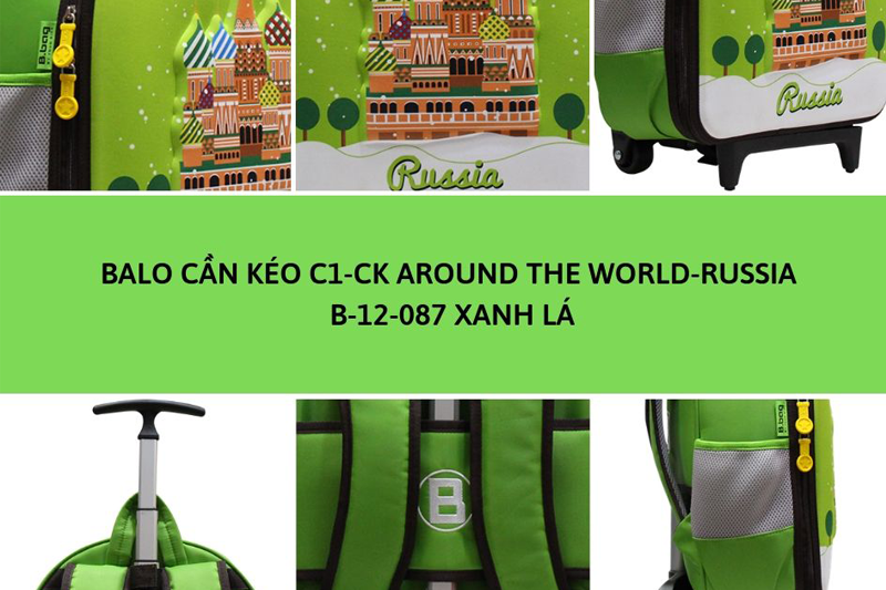 Balo cần kéo Around The World thương hiệu B.bag có gì “hot”?