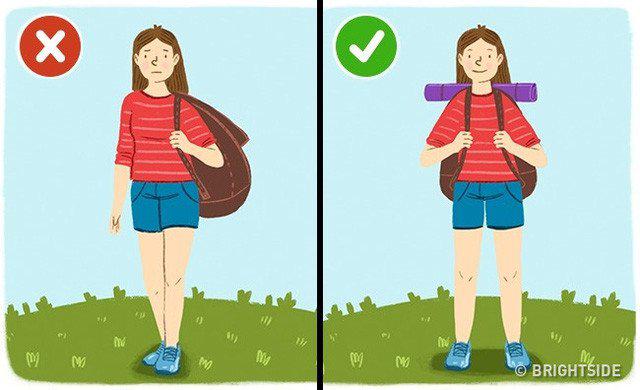 Những tác hại của việc dùng balo chống gù sai cách