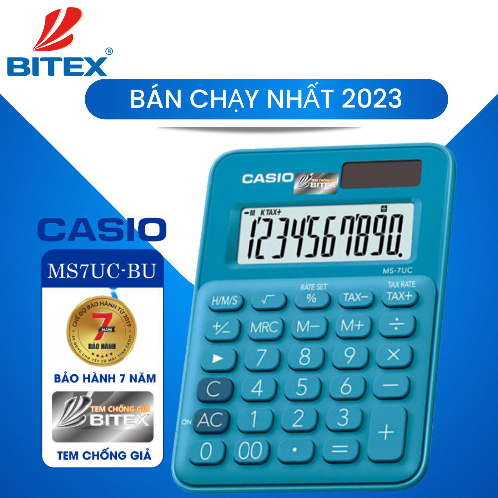 Máy tính Casio chính hãng nhất định phải có tem chống hàng giả 